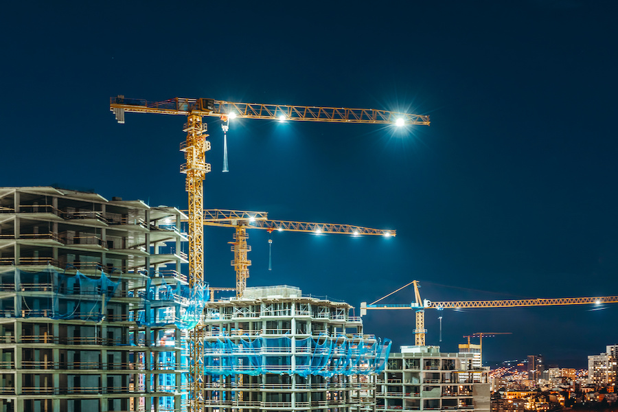 Come illuminare un cantiere di notte?