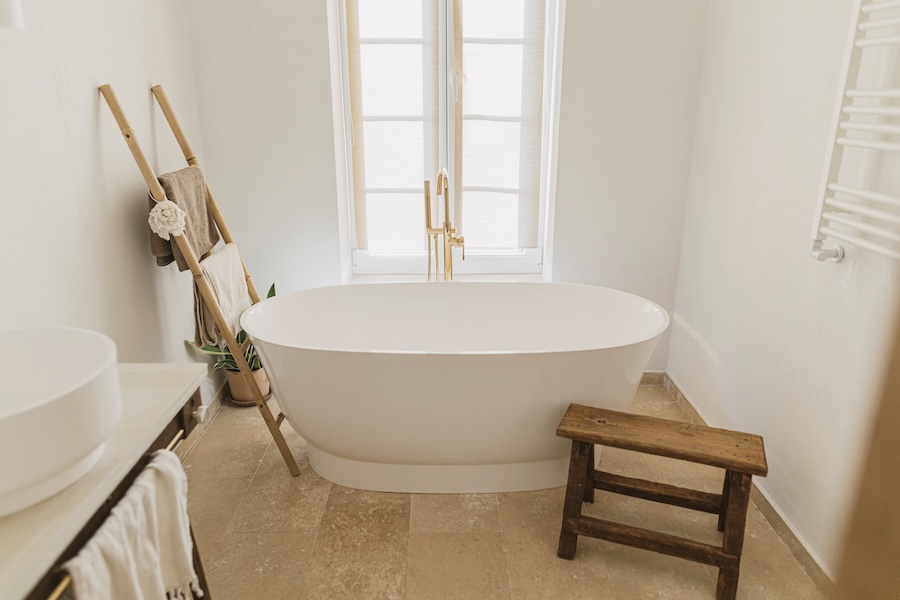 Scaletta porta asciugamani per il bagno